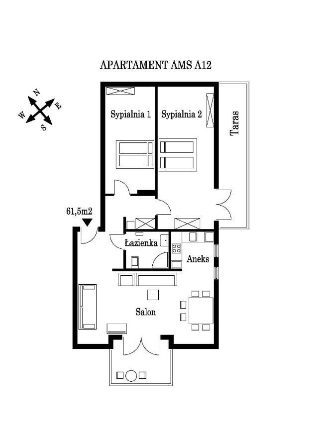 Apartament Ams A12 Rewal Exterior foto